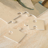 Mediterrane blauwe deur dagdroom legpuzzel (Zijkant)
