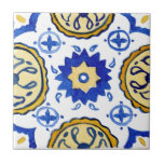 Mediterrane Blauwe & Gele Patroon Waterverf Tegeltje<br><div class="desc">Introductie van Mediterrane Blue & Yellow Patterned Waterverf keramische Tegel voor een echt opmerkelijke en kunstige ontwerpverklaring in uw keuken! Met zijn gedurfde tinten van blauw en geel patroon in een waterverf-effect, deze unieke tegels creëer een exotische maar tijdloze look die zeker een verbluffende gespreksstarter is bij het vermaken. Of...</div>