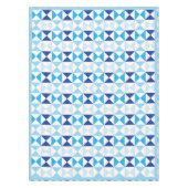Mediterrane blauwe geometrische Tegels Tablecloth Tafelkleed (Voorkant)