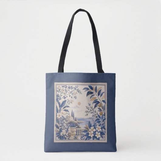 Mediterrane blauwe tas (Voorkant)