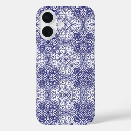 Mediterrane blauwe Tegel Case-Mate iPhone Case (Achterkant)
