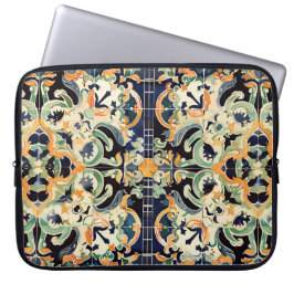 mediterrane bloei laptop sleeve