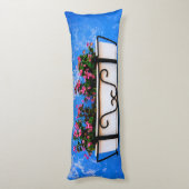 Mediterrane bloem foto slaapkamer decorbed lichaamskussen (Achterkant (Verticaal))