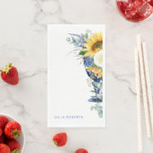 Mediterrane Bloemen Zonnebloemen Douche Servet (Insitu)