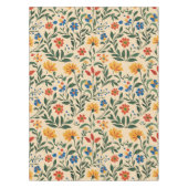 mediterrane bloemenpatroon naadloos tafelkleed (Voorkant)