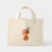 Mediterrane Bloemenvaas Mini Tote Bag (Voorkant)
