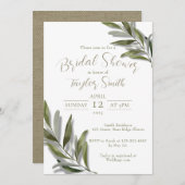 Mediterrane Boho Chic minimale uitnodiging (Voorkant / Achterkant)