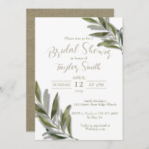 Mediterrane Boho Chic minimale uitnodiging