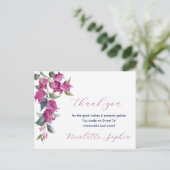 Mediterrane Bougainvillea Birthday Snack Labels Briefkaart (Staand voorkant)