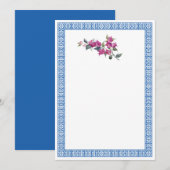 Mediterrane Bougainvillea - Griekse sleuteluitnodi Kaart (Voorkant / Achterkant)