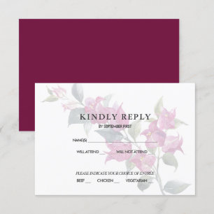 Mediterrane Bougainvillea Roze Bourgondië RSVP Uit Kaart