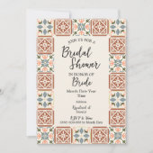 Mediterrane Bridal Shower-uitnodiging Kaart (Voorkant)