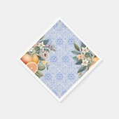 Mediterrane bruidsshower met tegels servet (Hoek)