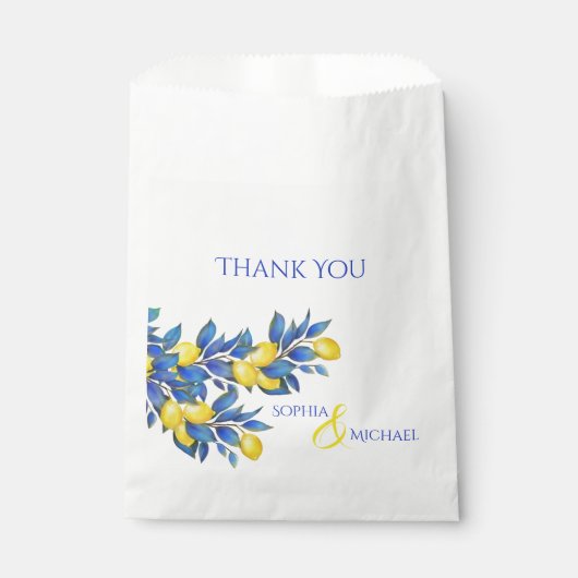 Mediterrane bruiloft dank u- bedankzakje (Voorkant)