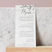Mediterrane bruiloft | Elegante minimalistische ol Menu
