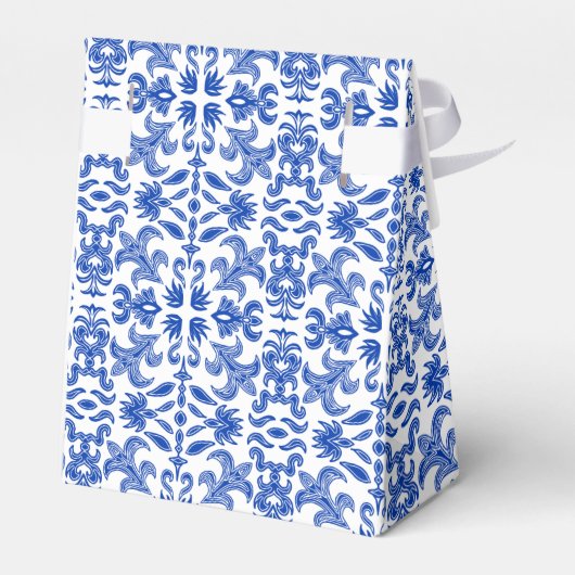 Mediterrane bruiloft gunst doos met boog bedankdoosjes (Achterkant)