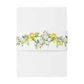 Mediterrane bruiloft uitnodiging citroenen uitnodigingen wikkel (Achterkant Voorbeeld)