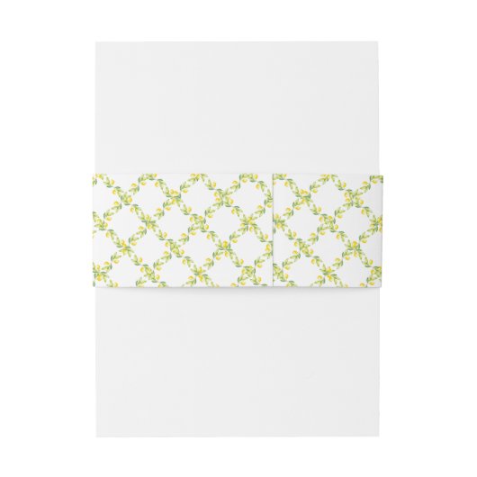 Mediterrane bruiloft uitnodiging Lemon Trellis Uitnodigingen Wikkel (Achterkant Voorbeeld)