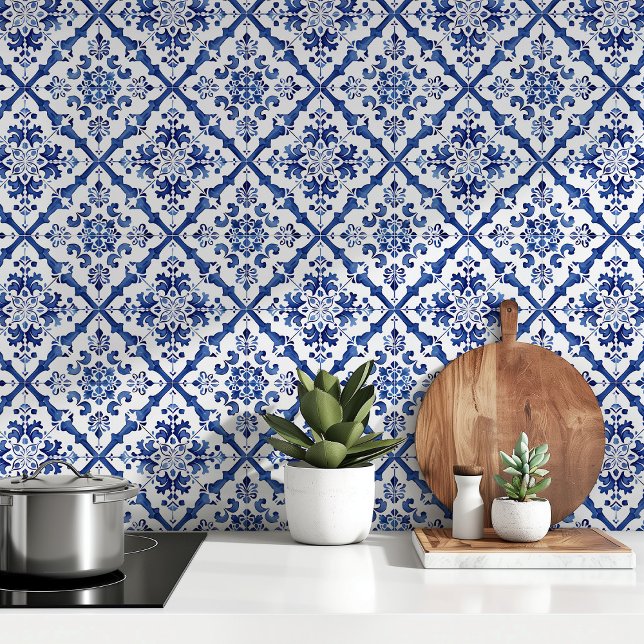 Mediterrane charme: achtergronden Azulejo Tegels Behang (Creator heeft geüpload)