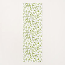 Mediterrane chique groene olijf fles blad patroon