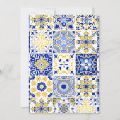 Mediterrane citroen 50e bruiloft Jubileum Kaart (Achterkant)