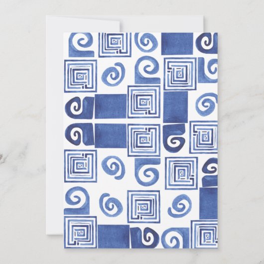 Mediterrane citroen 50e verjaardag uitnodiging (Achterkant)