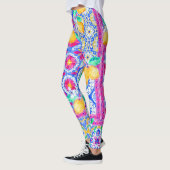 Mediterrane citroen en Tegel Dolce Pattern Legging (Links)