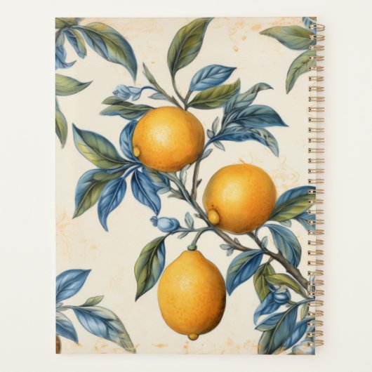 Mediterrane citroen Grove bruiloft Planner (Achterkant)