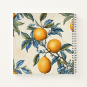 Mediterrane citroen Grove Trouwnotities Notitieboek (Achterkant)