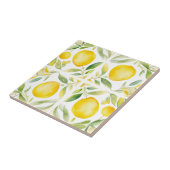 Mediterrane citroen keramische Tegel Tegeltje (Zijkant)