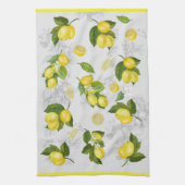  mediterrane citroen keukenhanddoek (Verticaal)