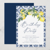 Mediterrane citroen Positano Verjaardag Kaart (Voorkant / Achterkant)