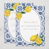 Mediterrane citroen Tegel Bachelorette Weekend Kaa Kaart (Voorkant / Achterkant)