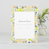 Mediterrane citroen Tegel Bachelorette Weekend Kaa Kaart (Staand voorkant)