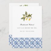 Mediterrane citroen Tegel Bachelorette Weekend Kaa Kaart (Voorkant / Achterkant)