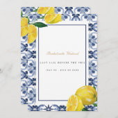 Mediterrane citroen Tegel Bachelorette Weekend Kaa Kaart (Voorkant / Achterkant)