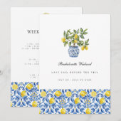 Mediterrane citroen Tegel Bachelorette Weekend Kaa Kaart (Voorkant / Achterkant)