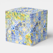 Mediterrane citroen Tegels Bedankdoosjes (Achterkant)