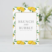 Mediterrane citroen Tegels Vrijgezellenfeest Kaart (Staand voorkant)