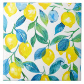 Mediterrane citroen tegeltje (Voorkant)