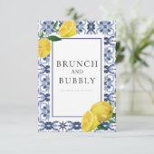 Mediterrane citroen Vrijgezellenfeest Kaart (Staand voorkant)