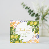 Mediterrane citroenbloesem Vrijgezellenfeest Briefkaart (Staand voorkant)