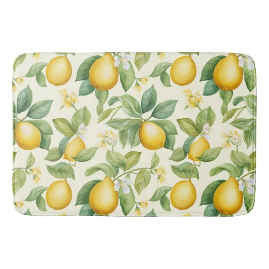 Mediterrane citroenbloesems Citrus Badmat (Voorkant)
