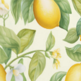 Mediterrane citroenbloesems Citrus Behang