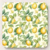 Mediterrane citroenbloesems Citrus Bier Onderzetter (Voorkant)