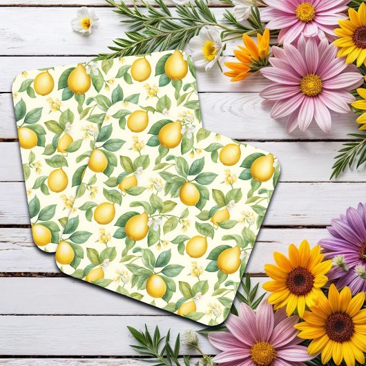 Mediterrane citroenbloesems Citrus Bier Onderzetter