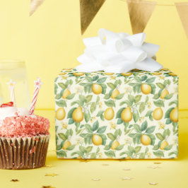 Mediterrane citroenbloesems Citrus Cadeaupapier