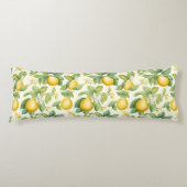 Mediterrane citroenbloesems Citrus Lichaamskussen (Voorkant)