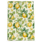 Mediterrane citroenbloesems Citrus Medium Cadeauzakje (Achterkant)