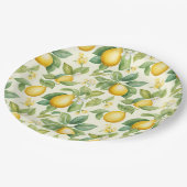 Mediterrane citroenbloesems Citrus Papieren Bordje (Gekanteld)